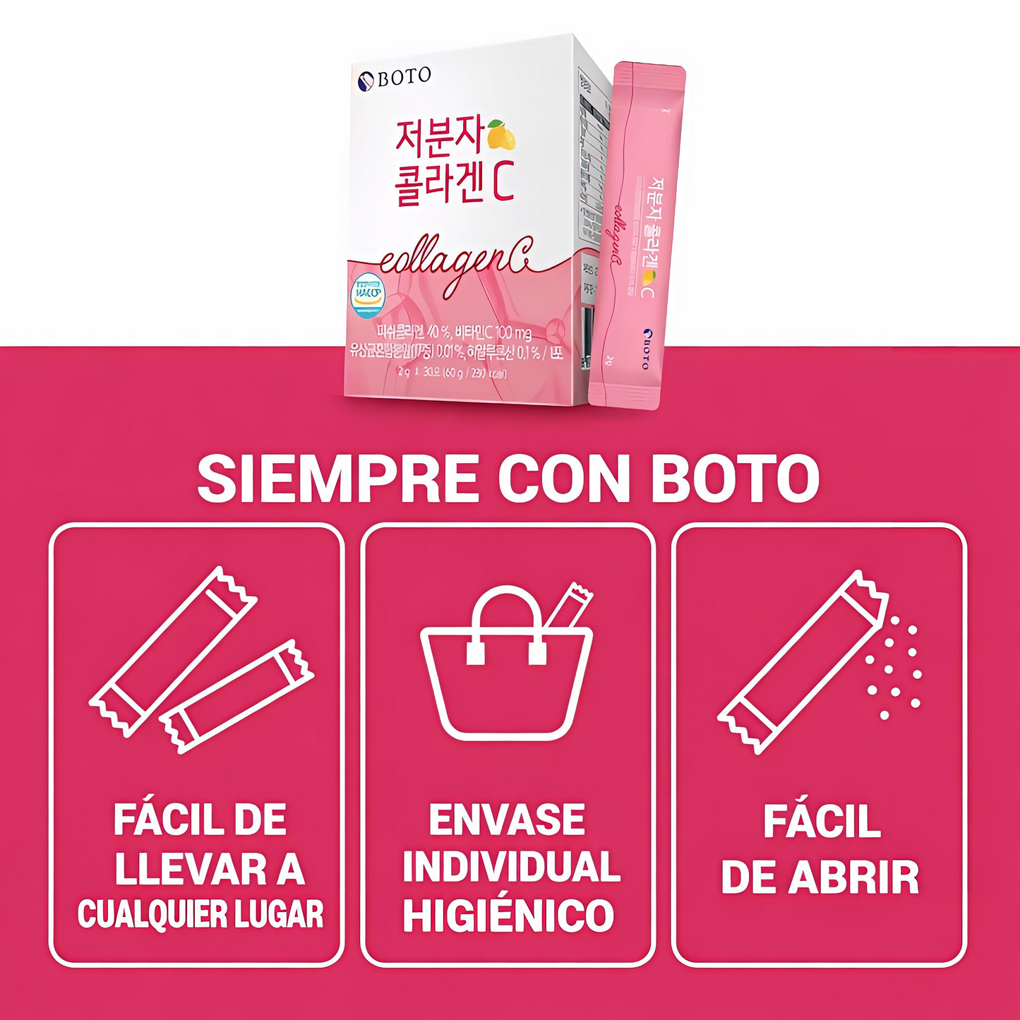 BOTO Collagen C Slow Molecular – Colágeno en Sobres