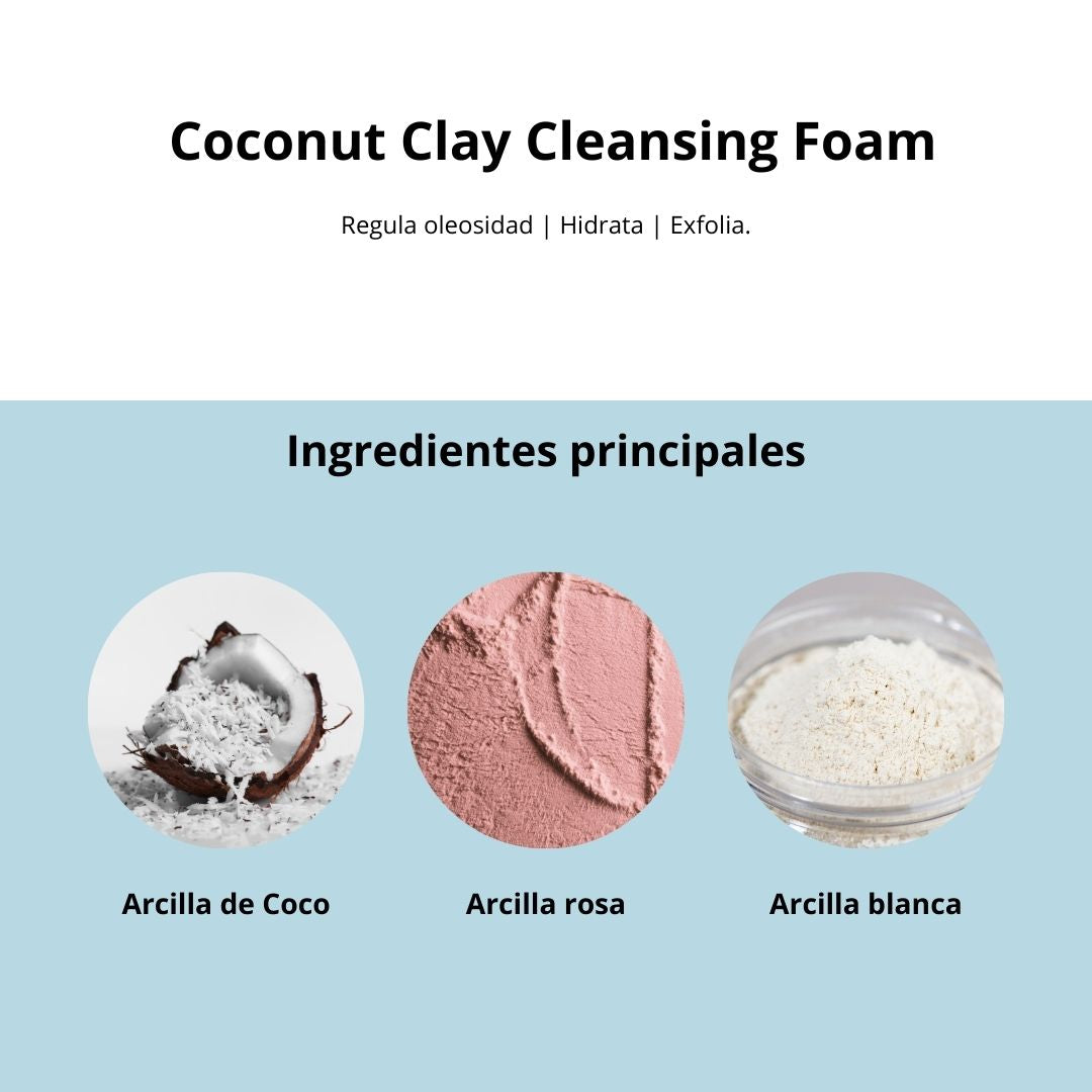 Limpiador Facial Espuma de Arcilla y Coco Tocobo