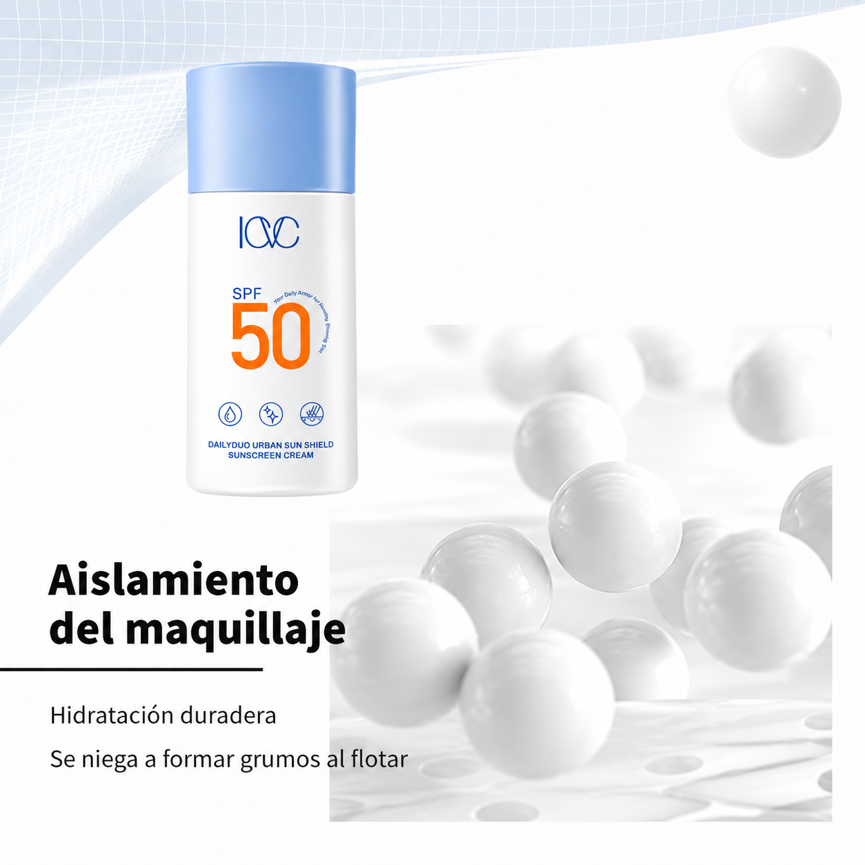 Bloqueador Urban Sun Shield SPF50 Dailyduo ICVC