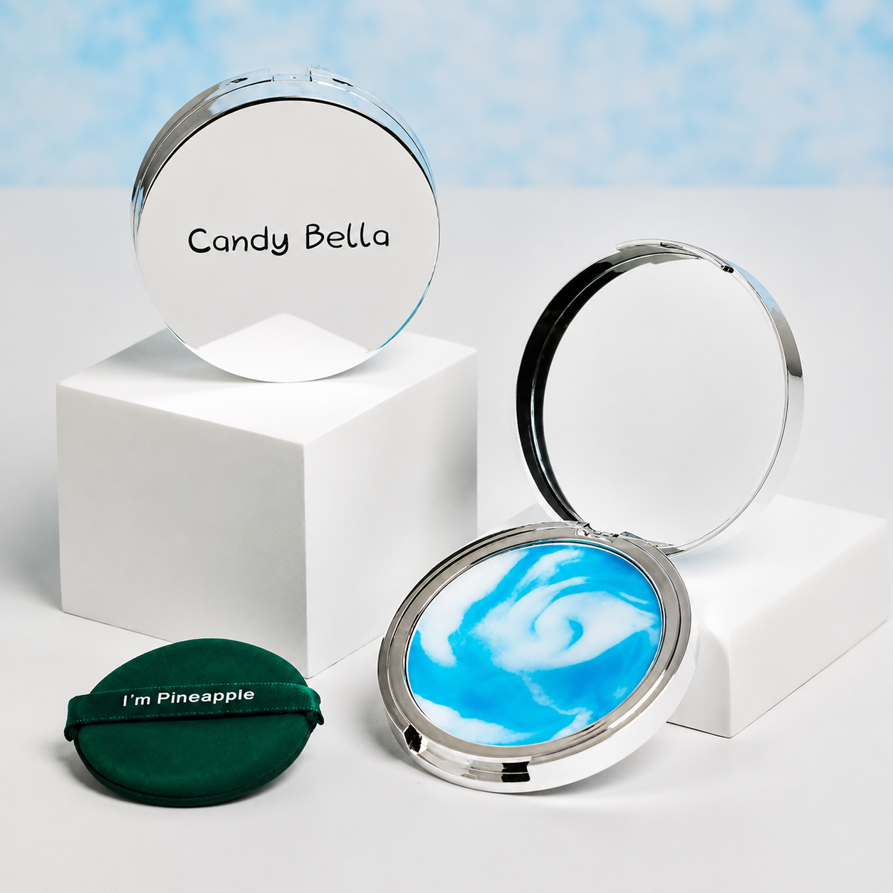 Polvo azul matificante Blue Sky Candy Bella