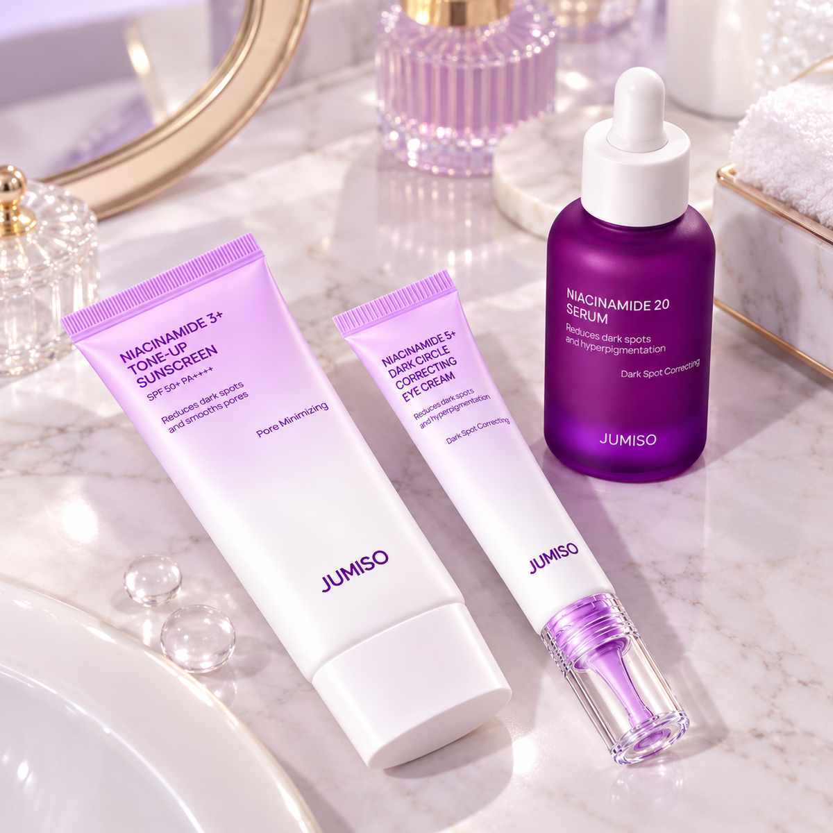 Set Facial Aclarador Niacinamida 3 Productos Jumiso