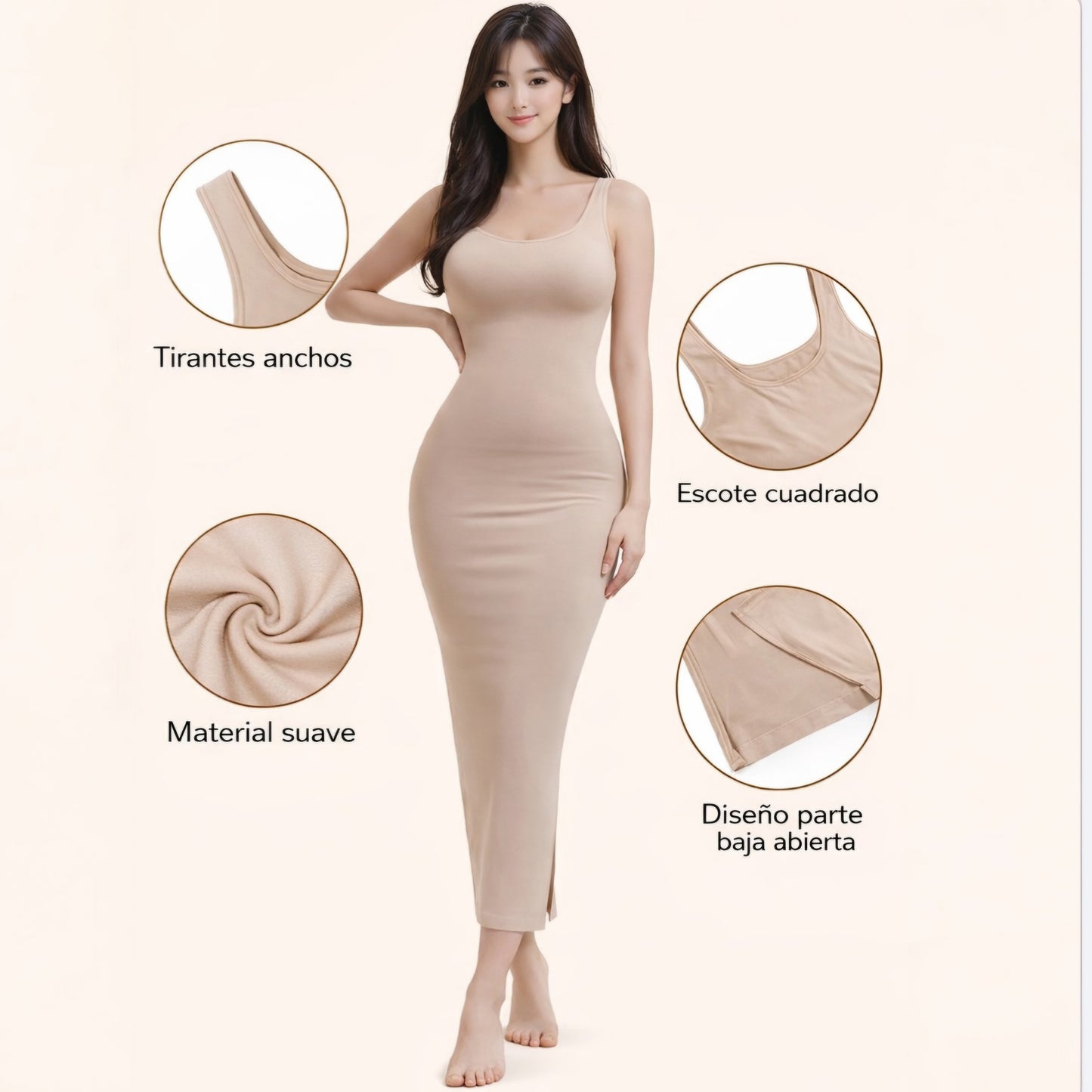 Vestido Faja Moldeadora Sin Costuras – Silueta Definida