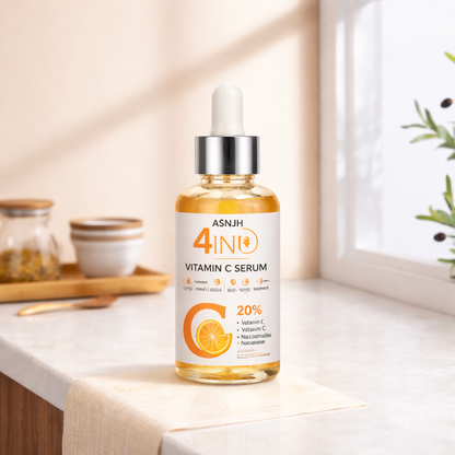 ASNYH Sérum Vitamina C 4 en 1 – Iluminador y Antimanchas