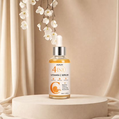 ASNYH Sérum Vitamina C 4 en 1 – Iluminador y Antimanchas