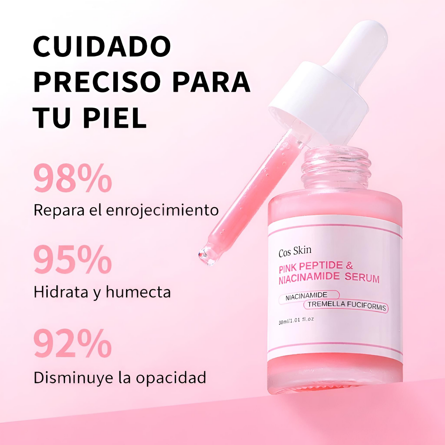 Cos Skin Serum Pink Peptide y Niacinamida