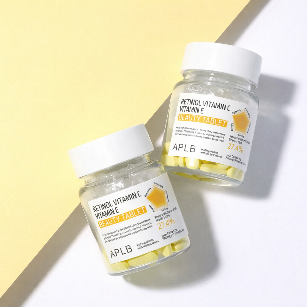 Tabletas de Belleza Retinol Vitamina C y E APLB