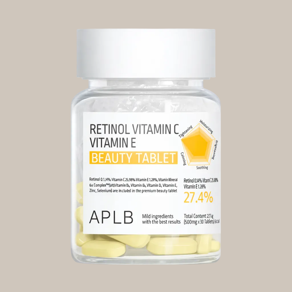 Tabletas de Belleza Retinol Vitamina C y E APLB