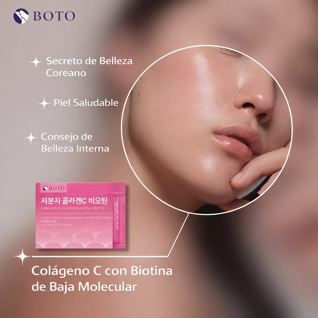 Colágeno Molecular Bajo con Vitamina C y Biotina BOTO