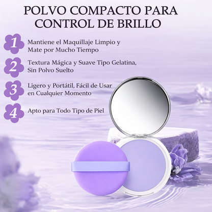 Polvo Compacto Matificante Control de Brillo Candy Bella