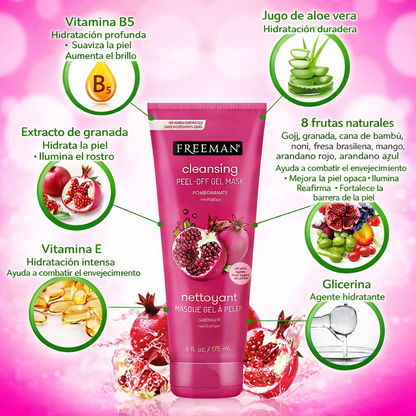 Máscara Facial Peel-Off de Granada Freeman Cleansing Gel Mask