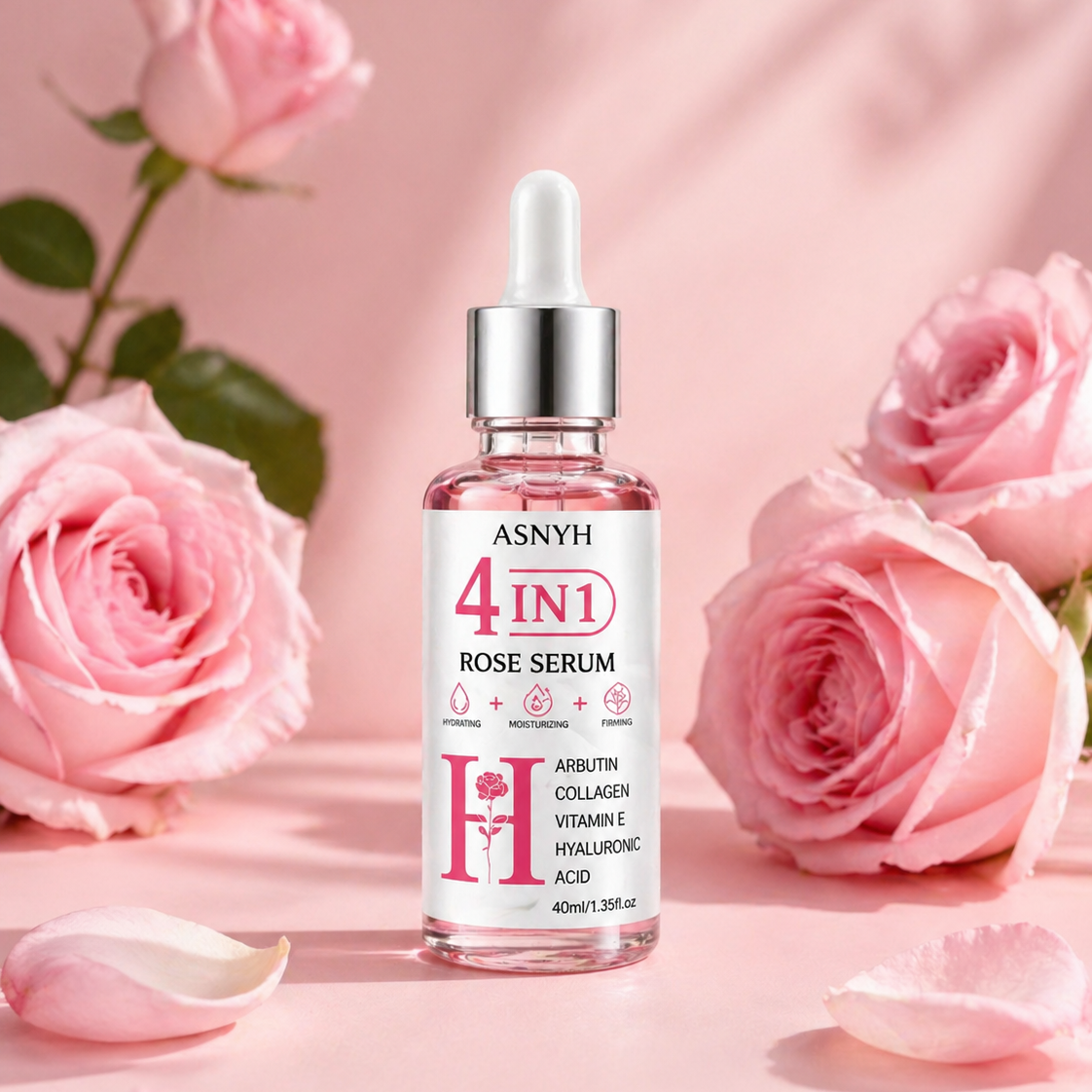 Sérum Facial 4 en 1 con Rosa ASNYH