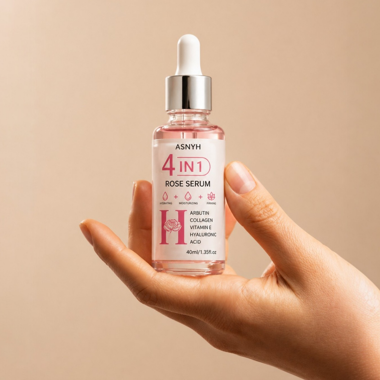 Sérum Facial 4 en 1 con Rosa ASNYH