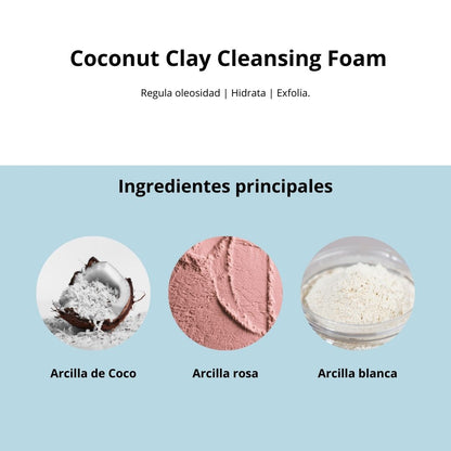 Limpiador Facial Espuma de Arcilla y Coco Tocobo
