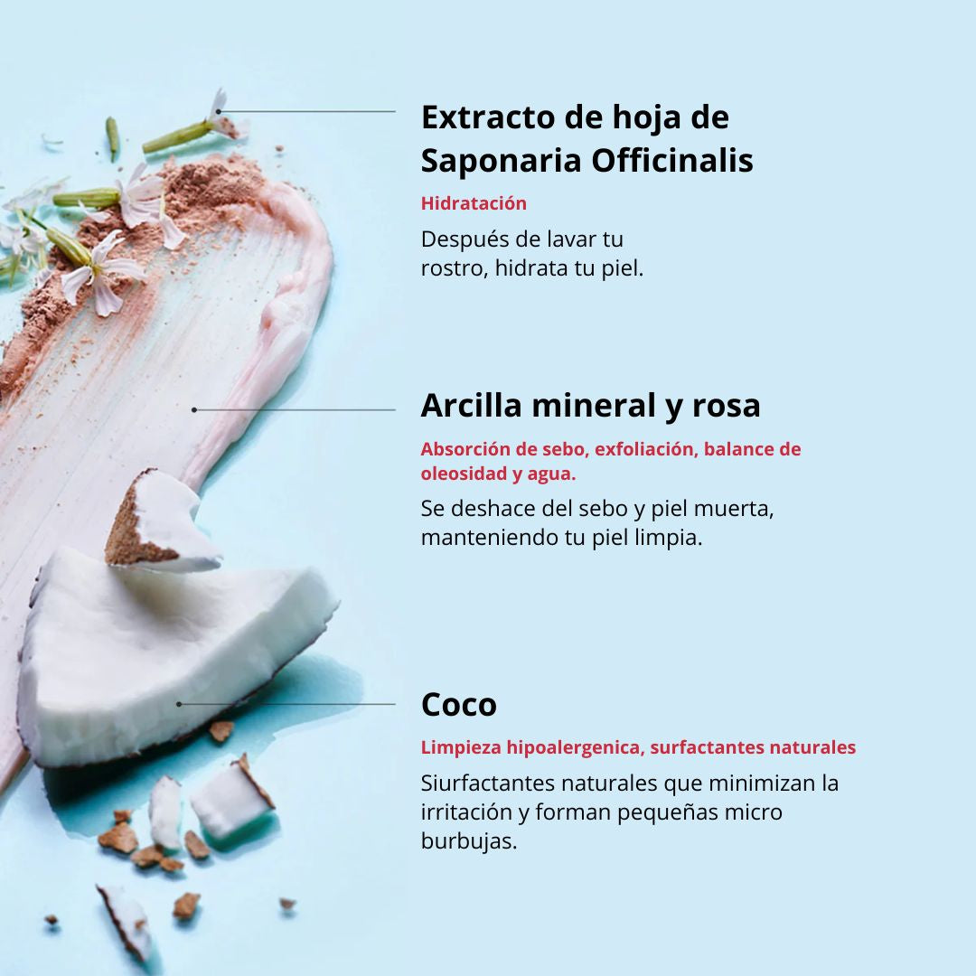 Limpiador Facial Espuma de Arcilla y Coco Tocobo