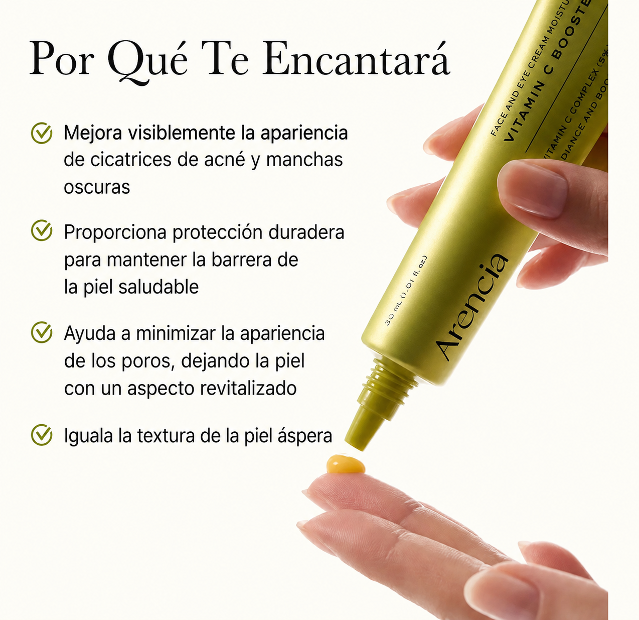 Sérum Booster Vitamina C y Glutatión Shot Arencia
