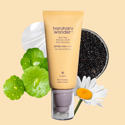 Bloqueador SPF50+ Black Rice Airyfit Haruharu Wonder