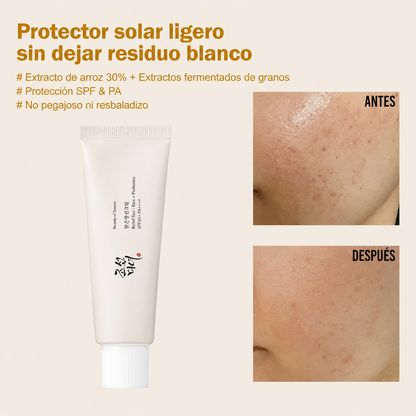 Bloqueador Relief Sun Arroz y Probiticos SPF50+ Beauty of Joseon