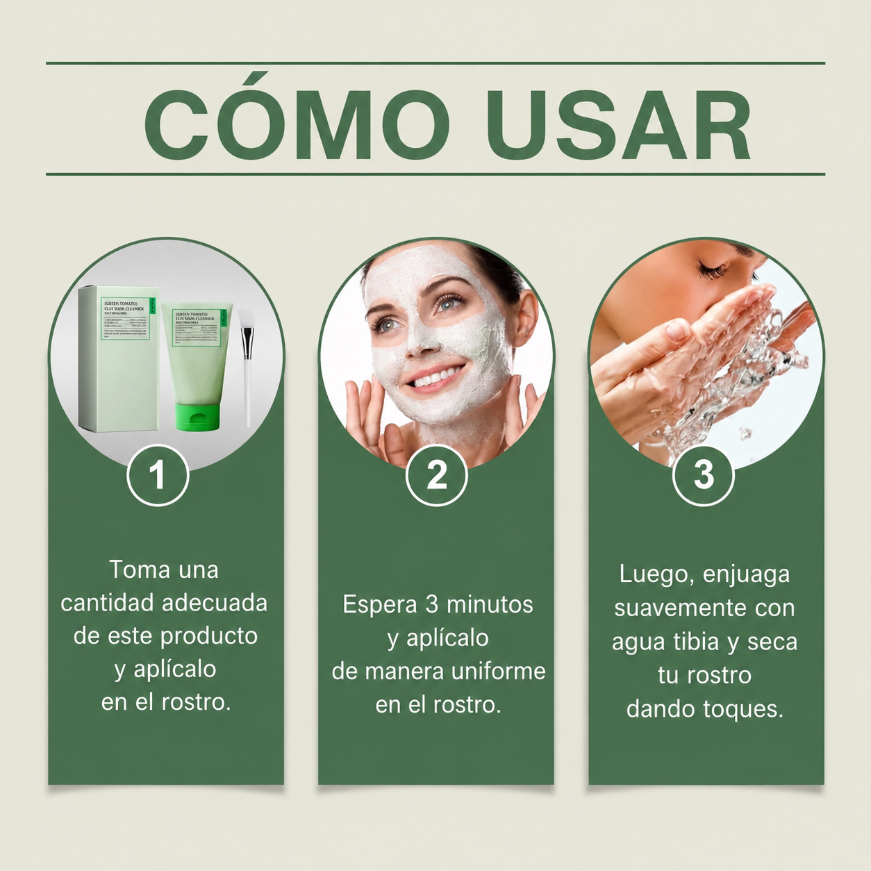 Limpiador y Mascarilla de Arcilla con Tomate Verde Fully Green