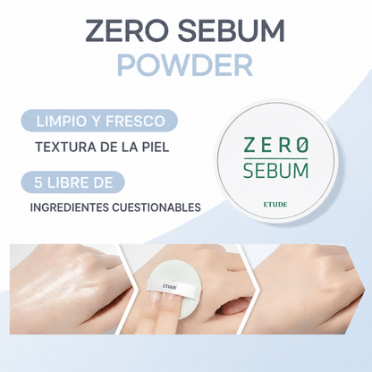 Polvo Mineral Matificante Zero Sebum Etude