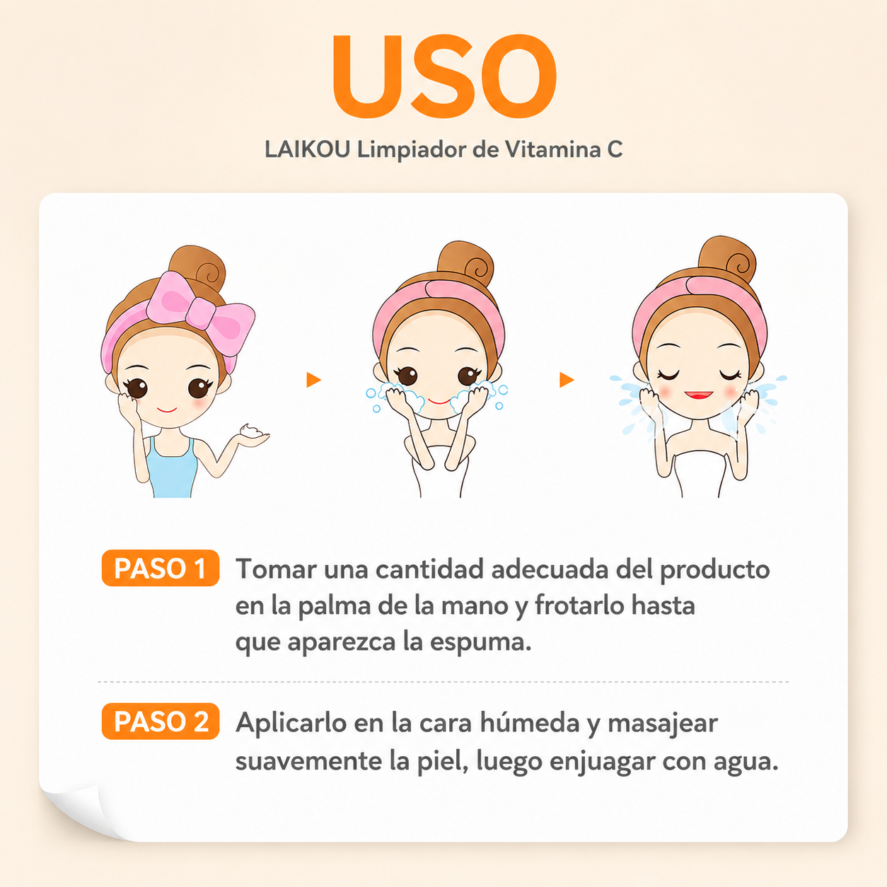 Limpiador Facial Vitamina C Citrus Glow LAIKOU