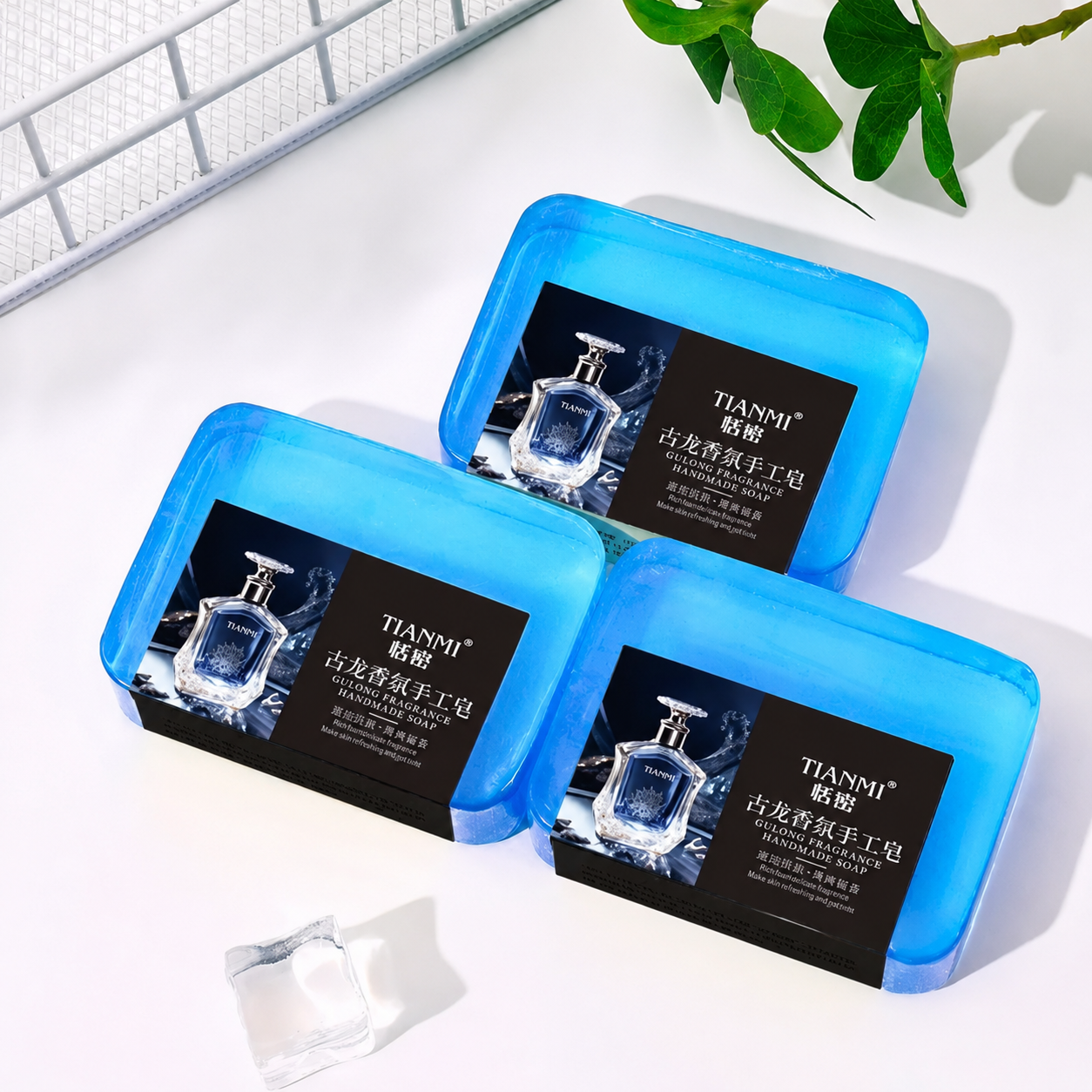 Jabón Artesanal Masculino Blue Aura Tianmi