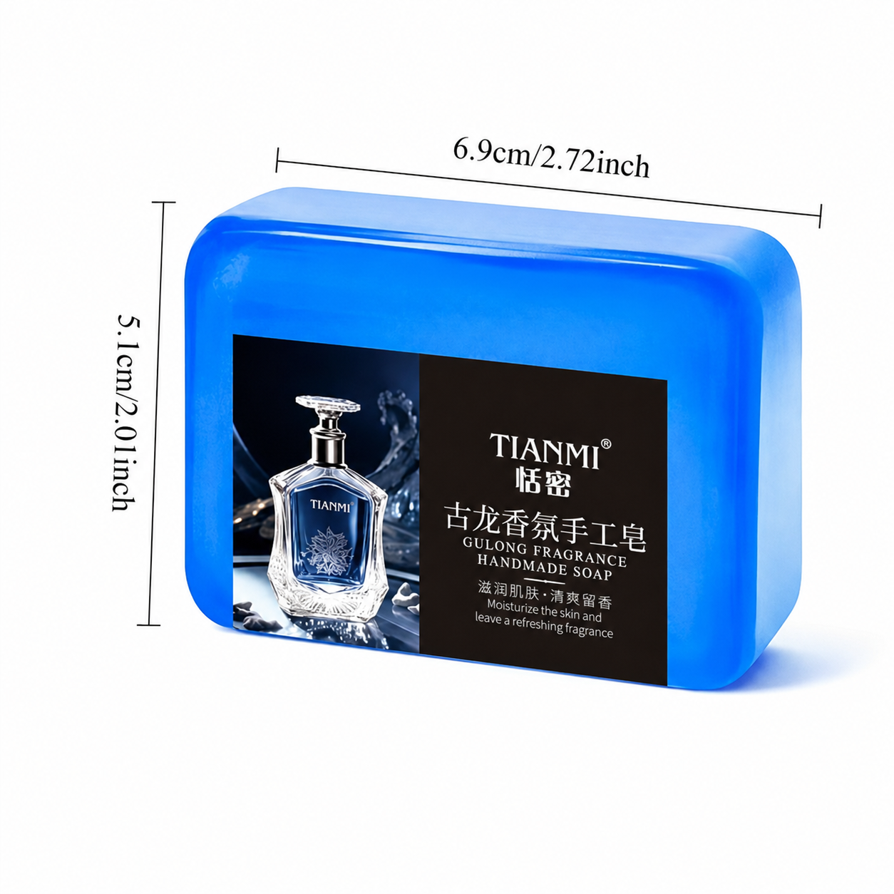 Jabón Artesanal Masculino Blue Aura Tianmi
