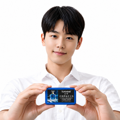 Jabón Artesanal Masculino Blue Aura Tianmi