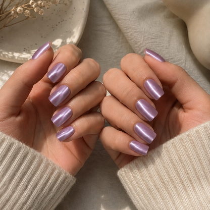 Uñas Press On Efecto Ojo de Gato Perfect Square