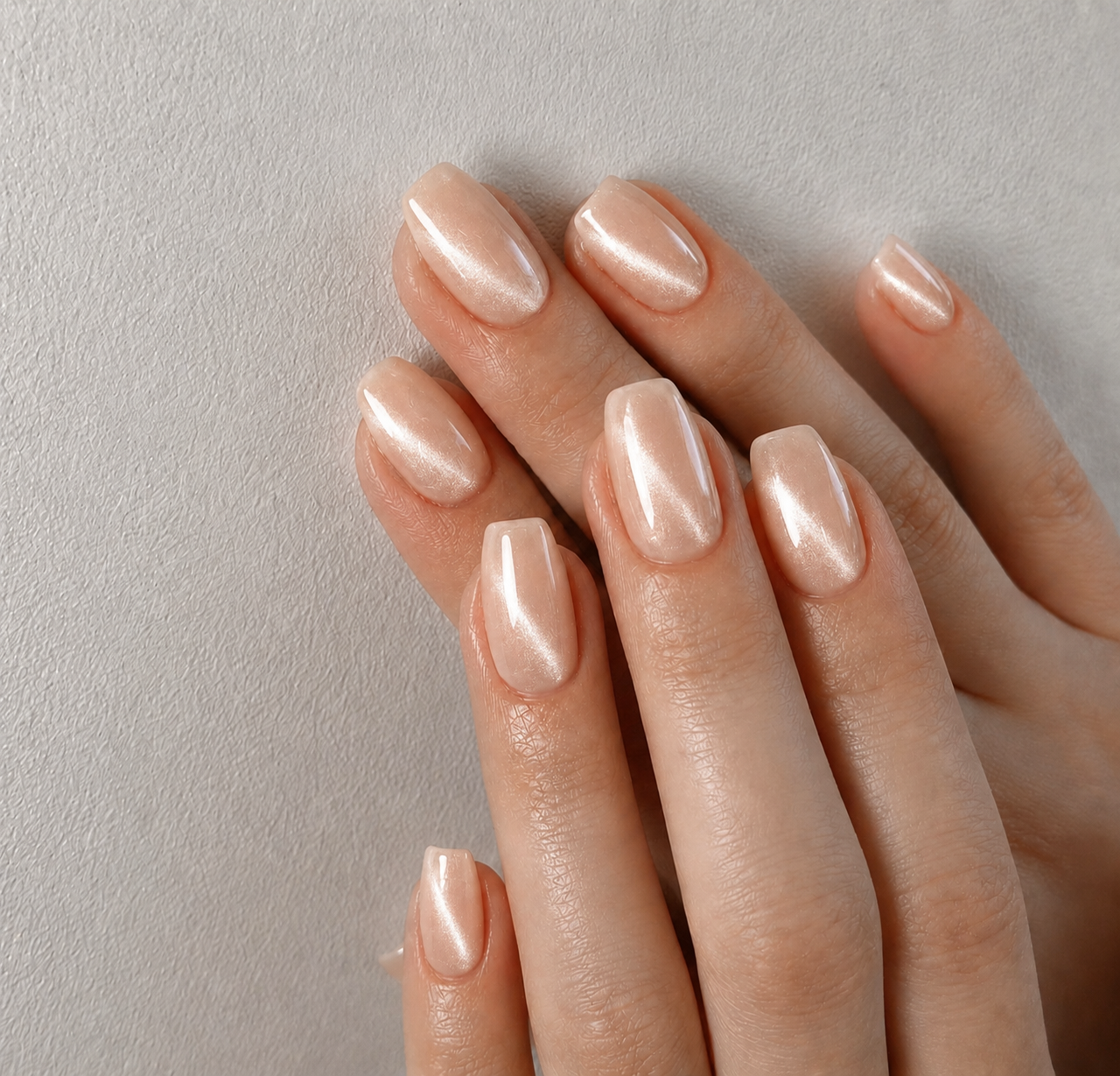 Uñas Press On Efecto Ojo de Gato Perfect Square