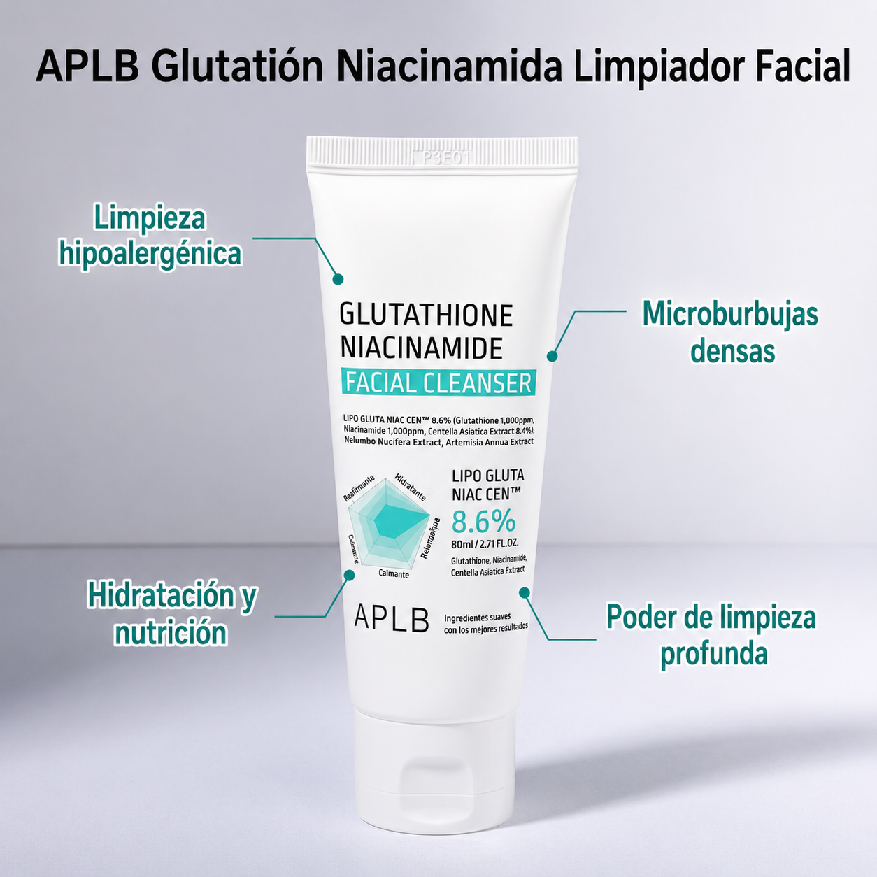 Limpiador Facial Glutathione y Niacinamida APLB