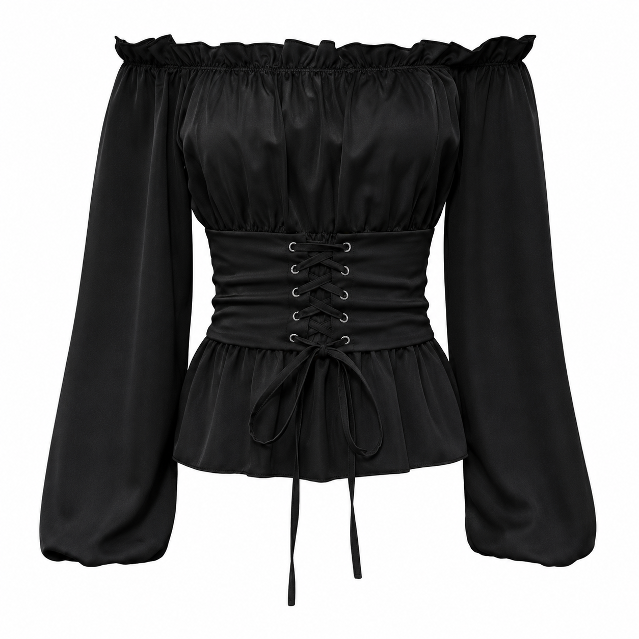 Top Morticia Off Shoulder Corset