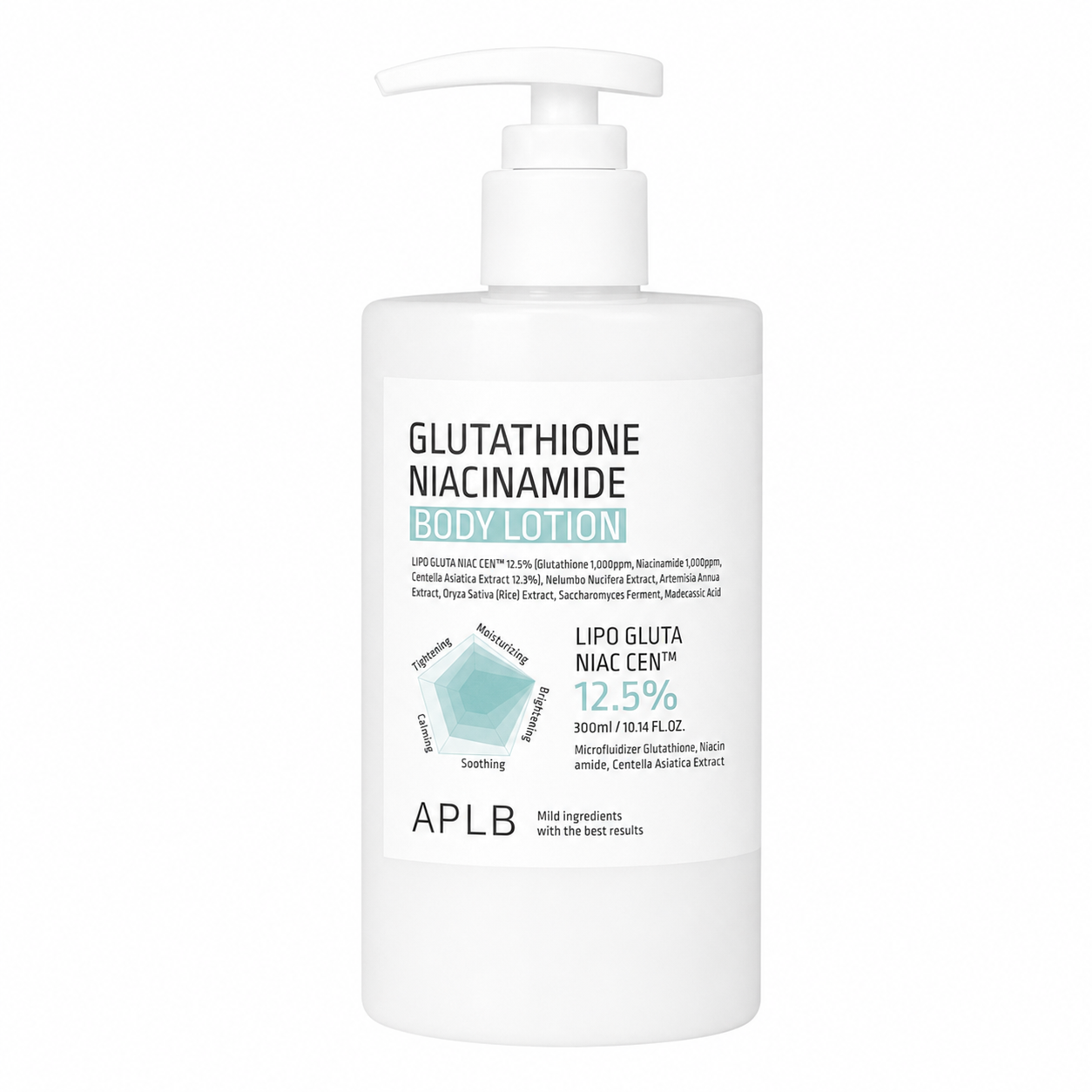 Crema corporal Glutathione & Niacinamide Glow APLB