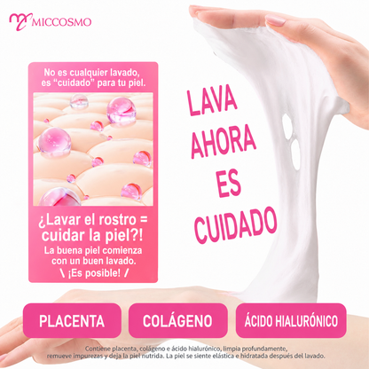Limpiador Facial Espuma de Placenta White Label Premium Miccosmo