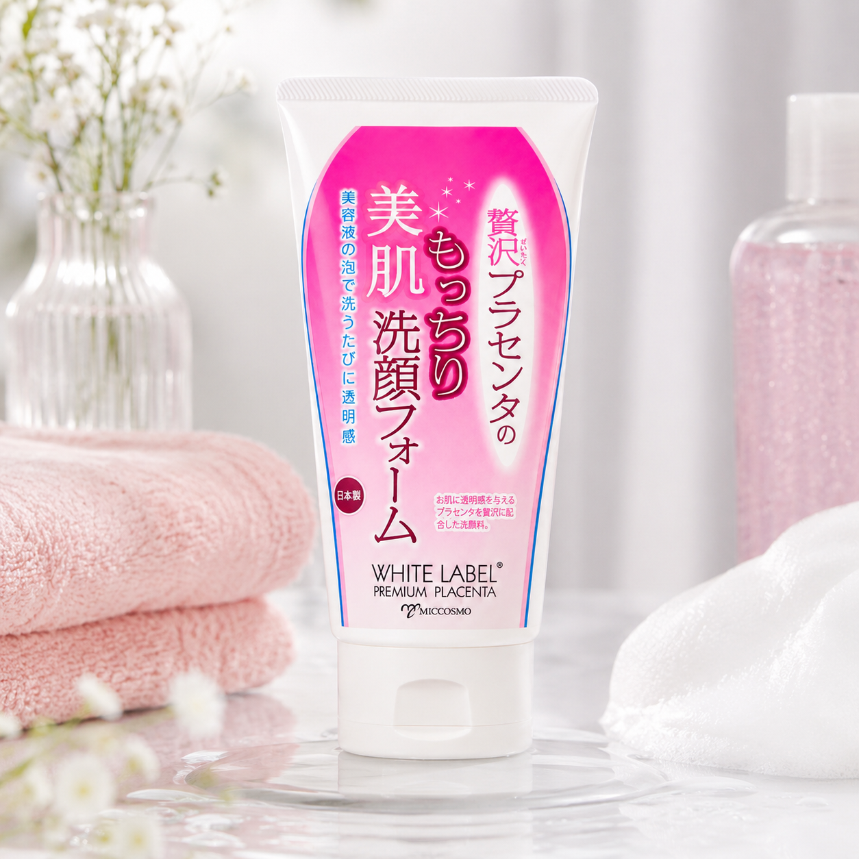 Limpiador Facial Espuma de Placenta White Label Premium Miccosmo
