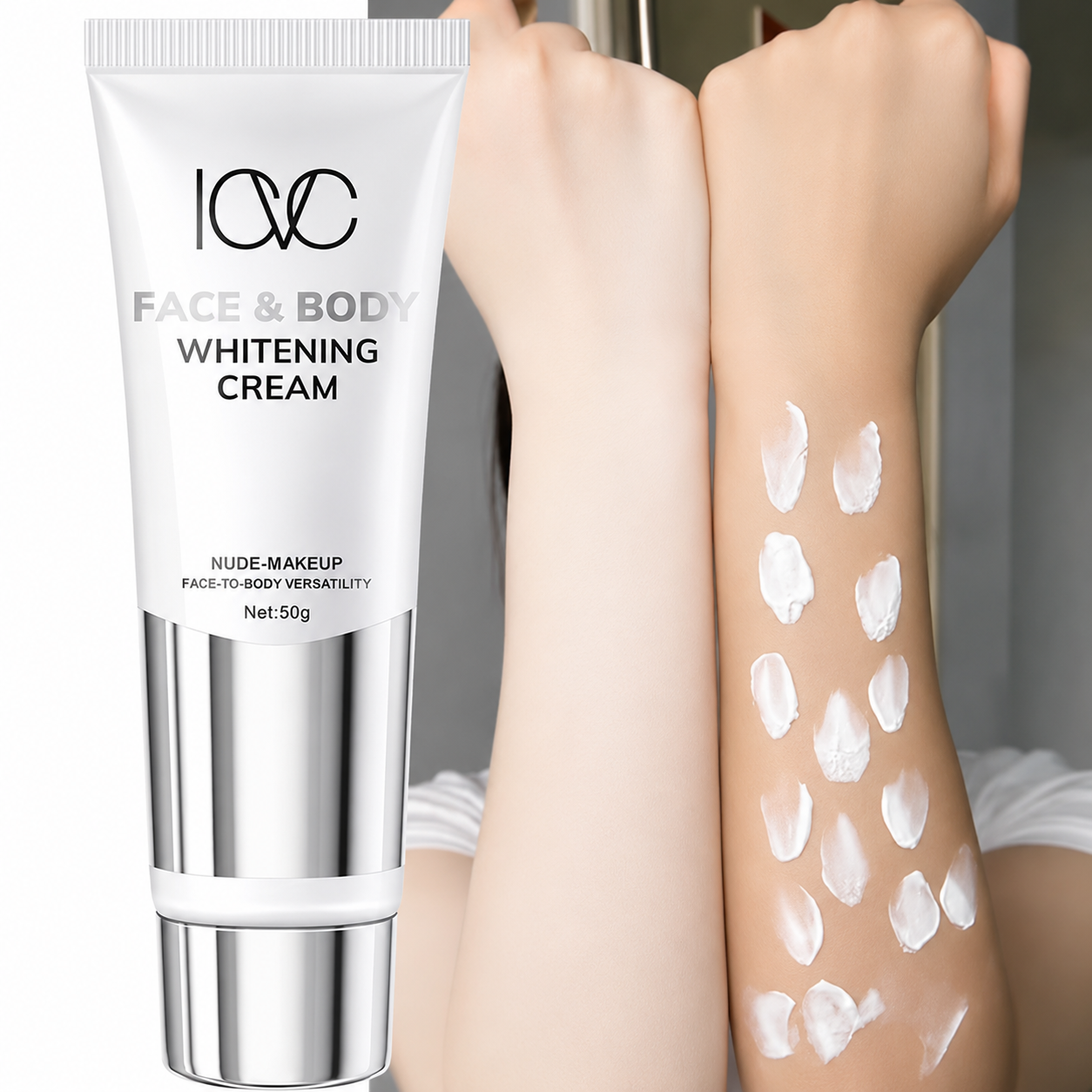 Crema Aclaradora Facial y Corporal Whitening Cream ICVC