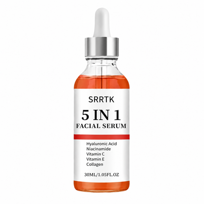 SRRTK Sérum Facial 5 en 1 Niacinamida Vitamina C y Colágeno