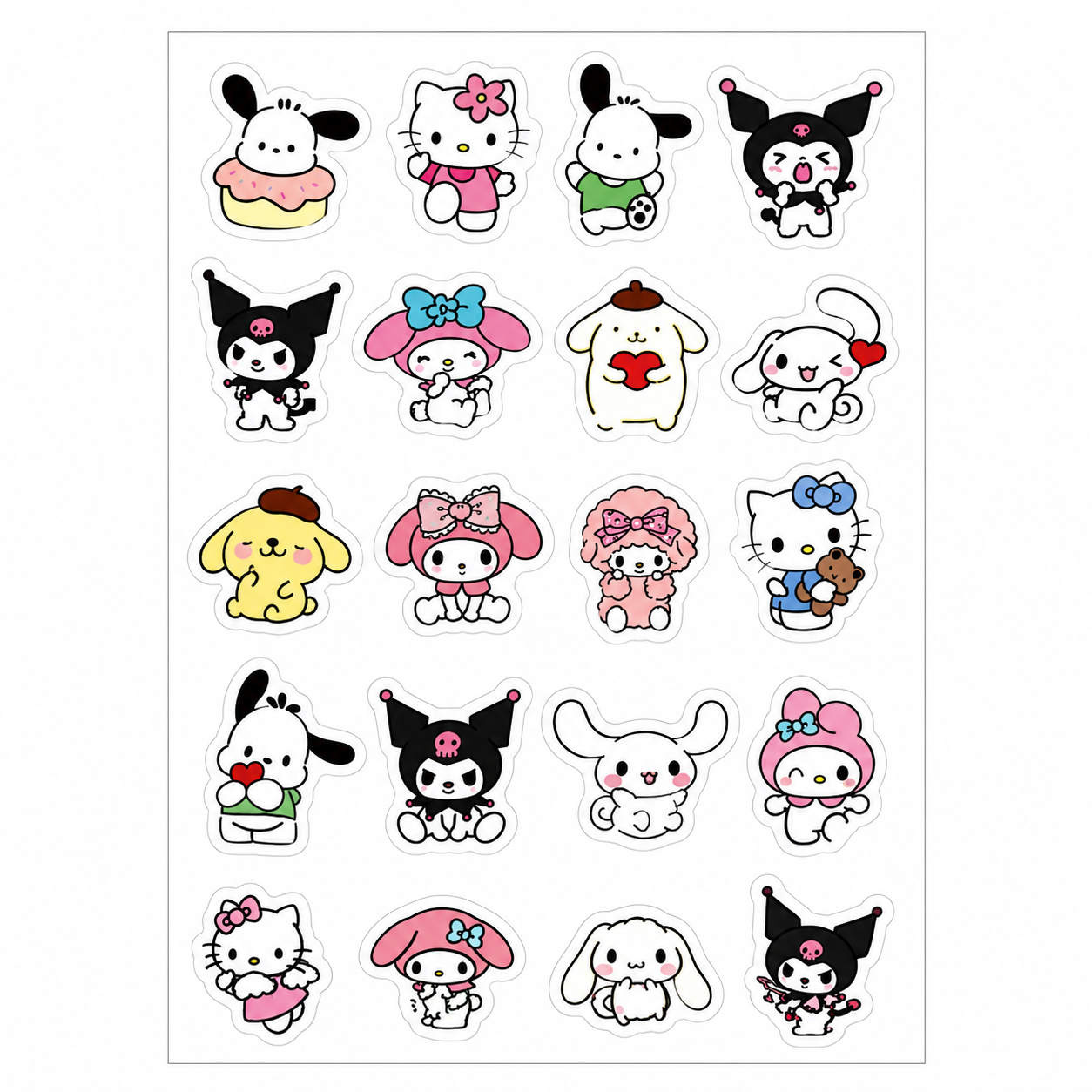 Parches para Acné Hidrocoloide Kuromi, My Melody y Hello Kitty