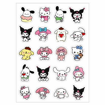 Parches para Acné Hidrocoloide Kuromi, My Melody y Hello Kitty