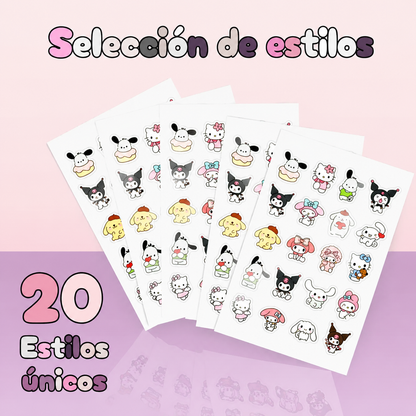 Parches para Acné Hidrocoloide Kuromi, My Melody y Hello Kitty