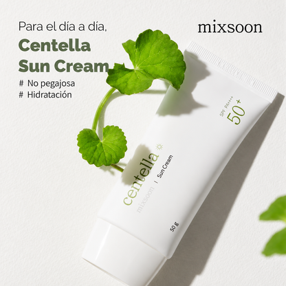 Bloqueador Centella SPF50+ PA++++ Mixsoon