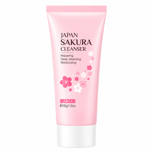 Limpiador Facial Flor de Sakura con Extracto de Cerezo 150g LAIKOU