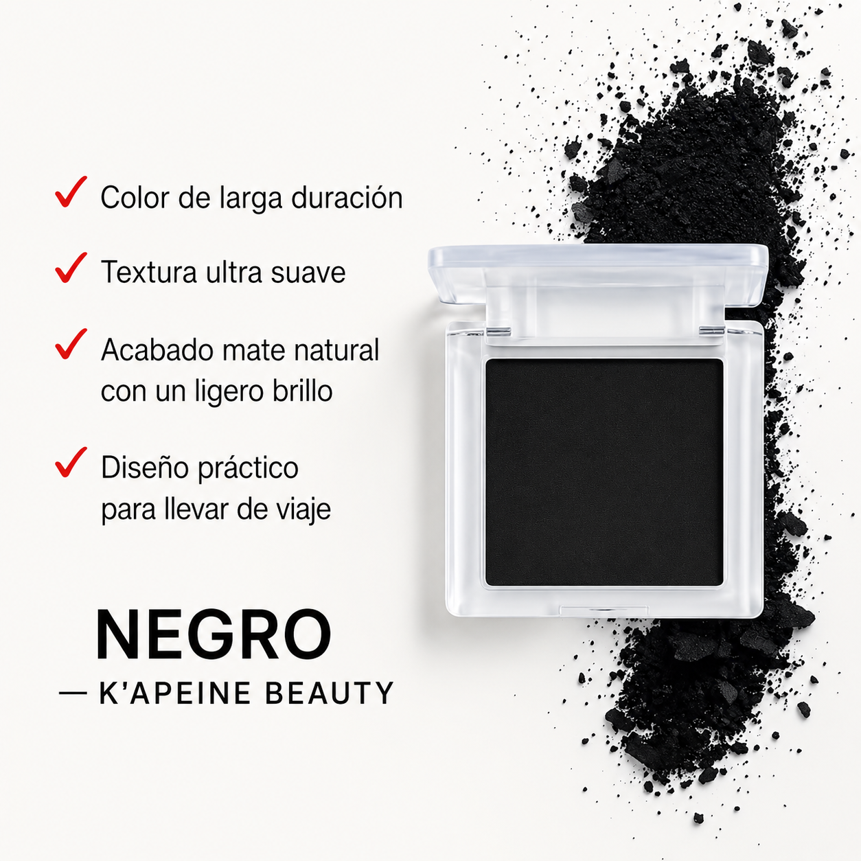 Sombra de Ojos Negra Mate Black Eclipse Eyeshadow