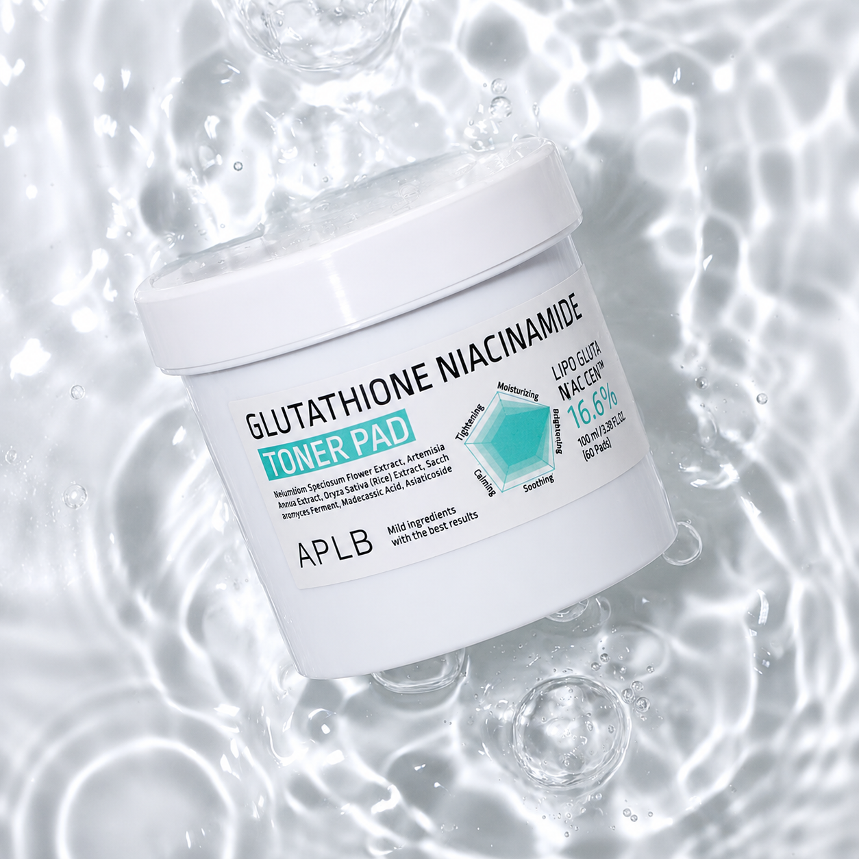 Toner Pads Glutatión y Niacinamida Iluminador APLB