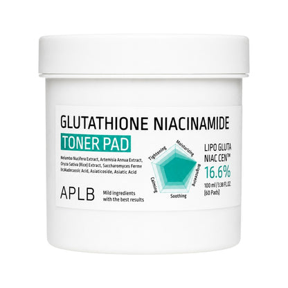 Toner Pads Glutatión y Niacinamida Iluminador APLB