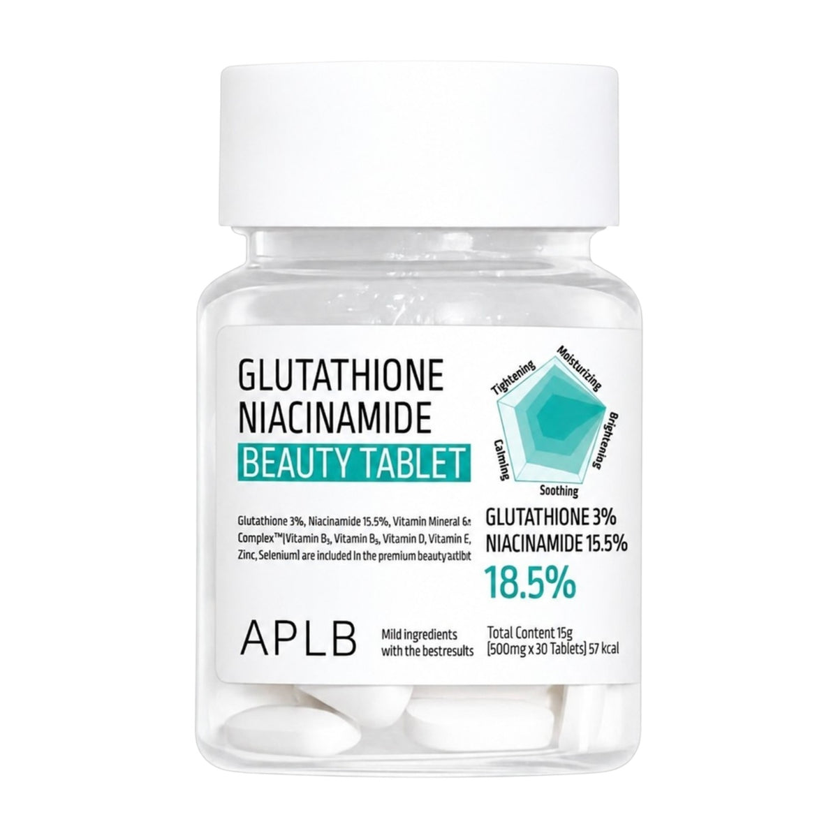 Tabletas Glutathione + Niacinamide APLB