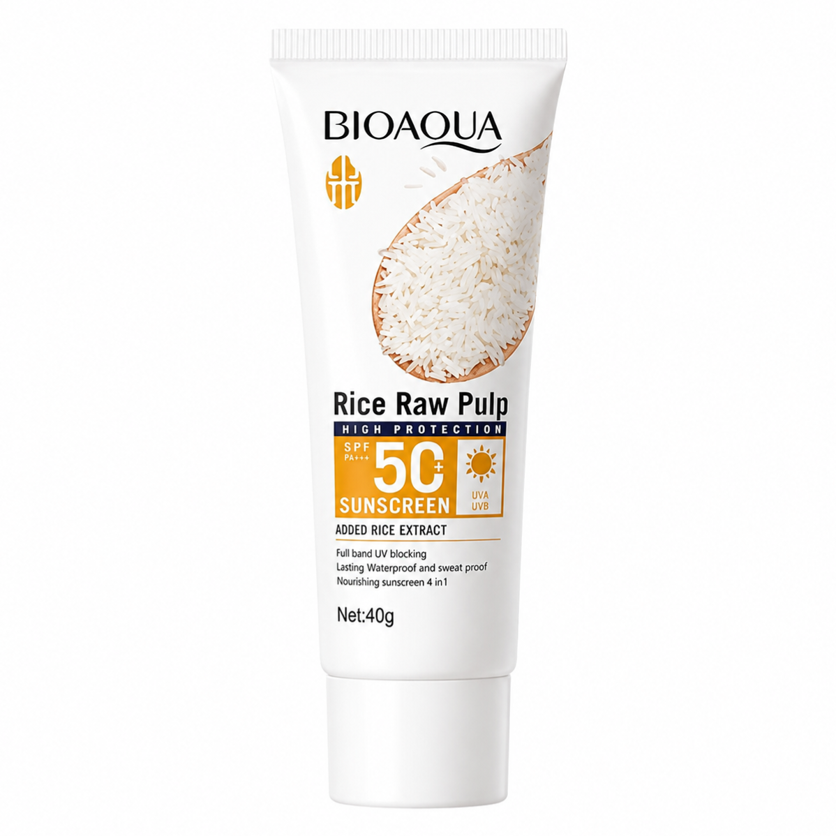 Bloqueador Rice Raw Pulp SPF 50+ BIOAQUA