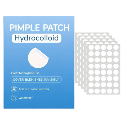 Parches para Acne Hidrocoloide Antibacterial Transparente y Color Piel