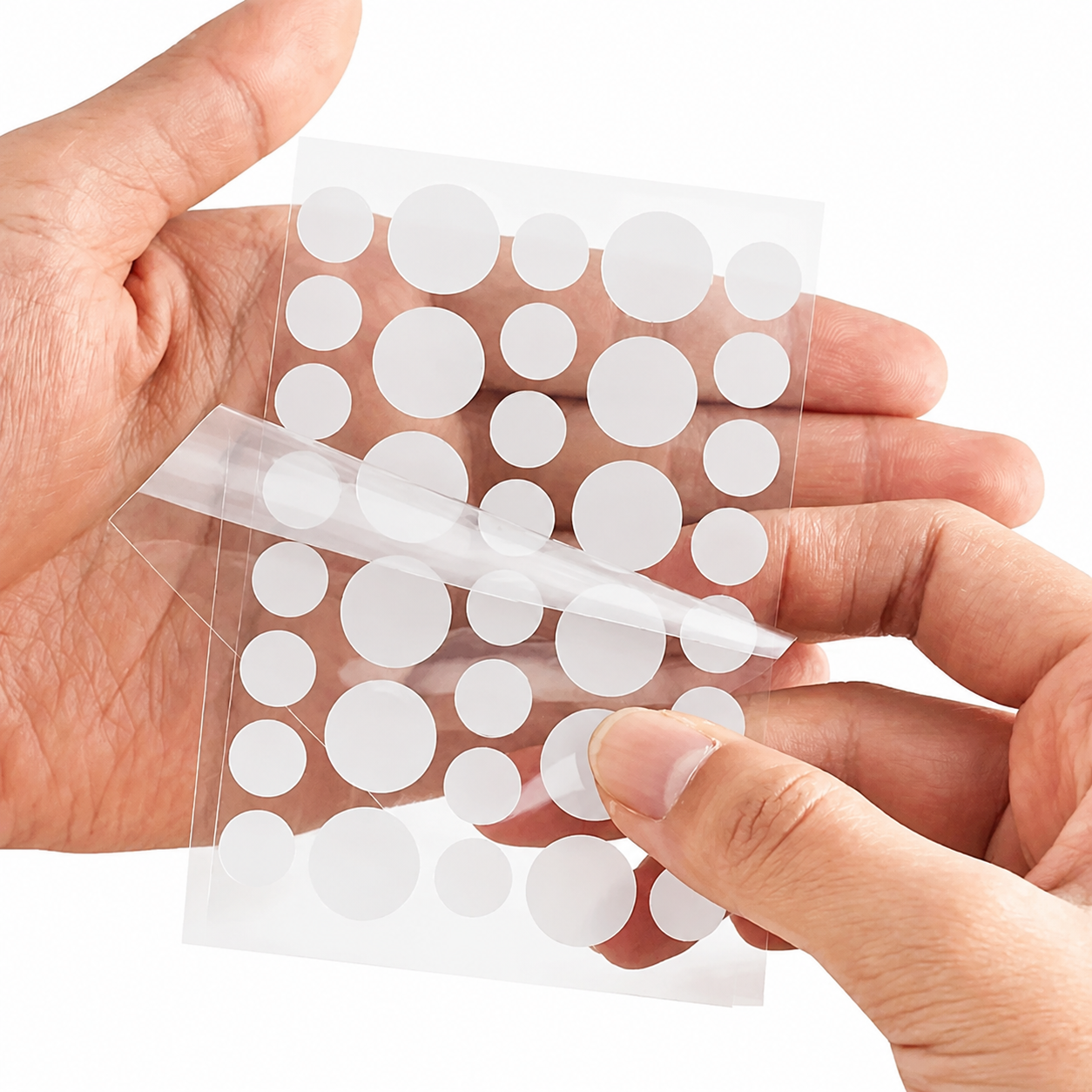 Parches para Acne Hidrocoloide Antibacterial Transparente y Color Piel
