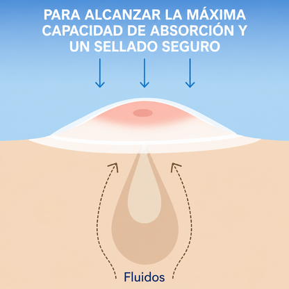 Parches para Acne Hidrocoloide Antibacterial Transparente y Color Piel