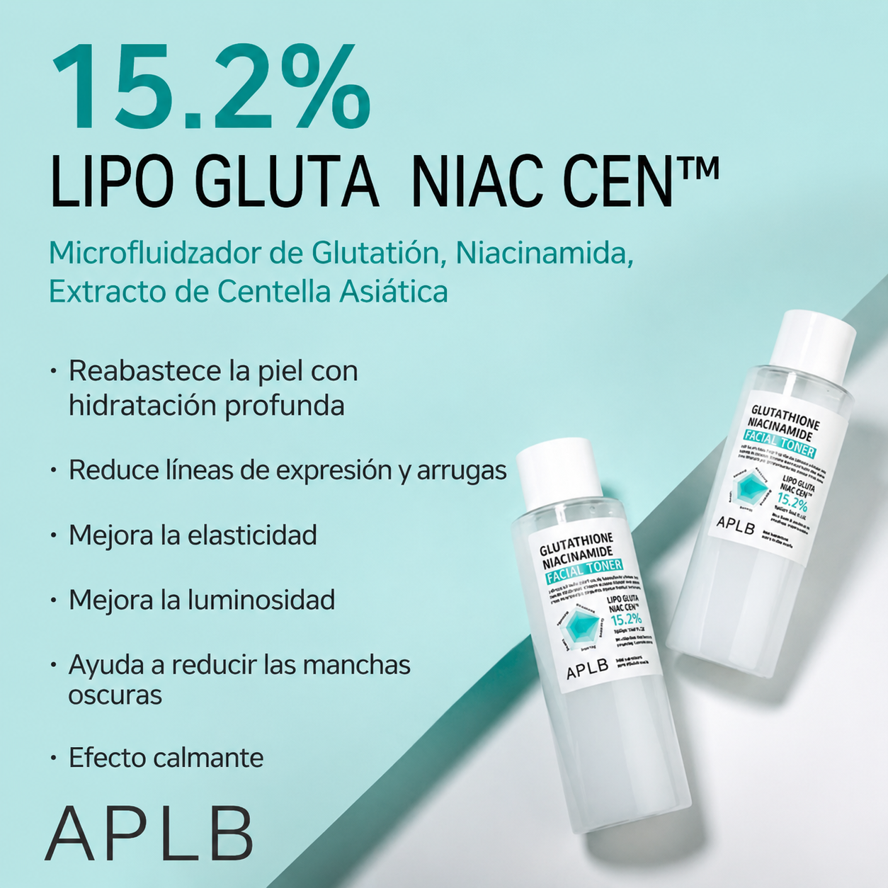 Tónico Facial Glutatión y Niacinamida Iluminador APLB